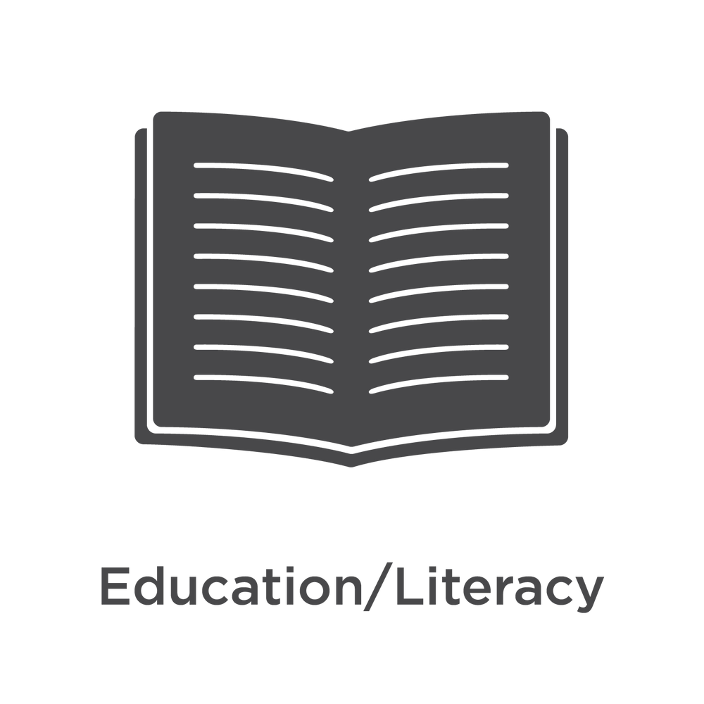 Education and literacy.